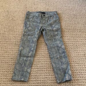 Joe’s snake print jeans